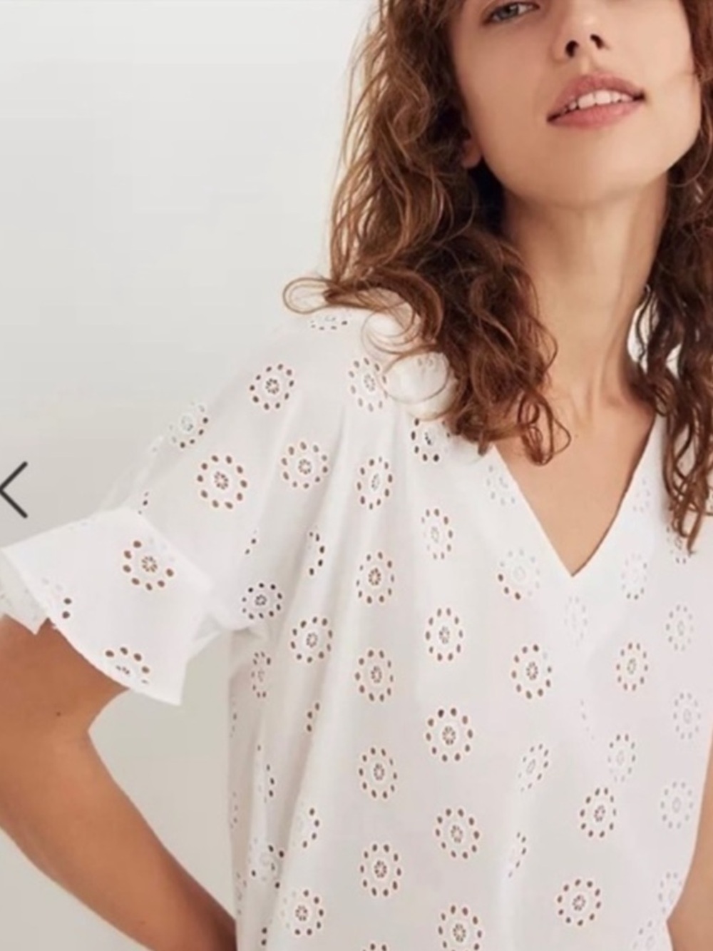 NWOT Madewell Sundrift Eyelet Top